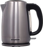 Чайник электрический Hyundai HYK-S2030 1.7л. 2200Вт серебристый матовый/черный чайник электрический hyundai hyk p3021 1 7л 2200вт белый серый