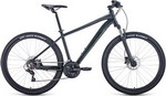 Велосипед Forward APACHE 27,5 3.0 disc 2021 рост 15'' черный матовый/черный RBKW1M37G038