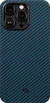 

Чеxол (клип-кейс) Pitaka для iPhone14 Pro Max 6.7 (Black/Blue Twill)1500D