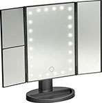 Настольное 3D зеркало Bradex с подсветкой и с увеличением для макияжа раскладное 24 LED лампы KZ 1267 зеркало настольное с led подсветкой для макияжа bradex kz 1266