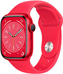 фото Смарт-часы apple watch series 8 а2770 41мм m/l mnuh3ll/a красный