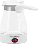Кофеварка Starwind STG6050, белый вертикальный отпариватель starwind svg7750 2 7 л розовый белый