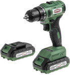 фото Дрель-шуруповерт hammer acd18blc, 18 в, 2x2 ач, li-ion, 10 мм, 0-400/0-1400 об/мин, 45 нм, в кейсе (216-029)