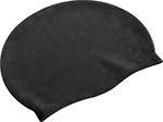 Шапочка для плавания Bradex силиконовая, черная SF 0326 силиконовая шапочка для плавания с длинными волосами для женщин мужчин взрослых детей шапочка для плавания