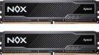 

Оперативная память Apacer 32Gb (2x16Gb) DDR4 3600MHz NOX Black (AH4U32G36C25YMBAA-2), Серый