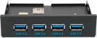 

Планка на переднюю панель Gembird USB 3.5 4xUSB-A 3.0 (FP3.5-USB3-4A), Черный