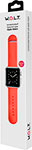 Силиконовый браслет W.O.L.T. для Apple Watch 42 мм, красный ремешки для watch 42 44 45 49 mm силиконовый с классической пряжкой