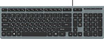 Проводная клавиатура Ritmix плоская RKB-400 Grey проводная клавиатура ritmix с подсветкой rkb 555bl