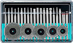 Набор шарошек и отрезных дисков для гравера Deko RT25 25 предметов набор шарошек для гравера sumake gs 10 абразивные