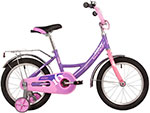 Велосипед Novatrack 16 VECTOR фиолетовый тормоз нож крылья и багажник хром. полная защ.цепи 163VECTOR.LC22