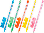 Ручка шариковая Brauberg Cell, синяя, комплект 12 штук, ассорти 0,3 мм (880161) ручка шариковая staff basic budget bp 04 синяя комплект 50 штук 880779