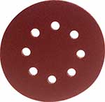 Набор шлифовальных кругов  Deko SD150, 125 мм, 150 шт (065-0671) красный