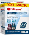 Набор пылесборников Filtero TEF 20 (8) XXL PACK ЭКСТРА набор пылесборников filtero flz 04 6 xxl pack экстра