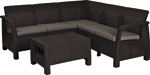 Комплект мебели Allibert Corfu Relax set коричневый комплект мебели allibert salemo 3 seater set коричневый 17205990