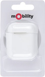 Силиконовый чехол mObility для зарядного кейса AirPods  белый - фото 1