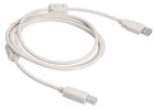 Кабель Buro USB2.0-AM/BM-1.8M-MG USB A(m) USB B(m) 1.8м феррит.кольца серый кабель ningbo usb a m usb b m 5м феррит кольца серый