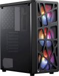 Компьютерный корпус Formula MANA черный без БП ATX 6x120mm 2xUSB2.0 1xUSB3.0 audio bott PSU