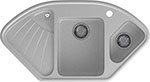 Кухонная мойка GranFest CORNER 1040E угловая, 1039*560 мм (C-1040E серый) savic nestor corner угловой туалет домик для кошек серый