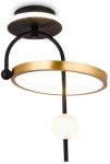 

Потолочный светодиодный светильник Ambrella Light Comfort LineTech FL66424, Черный/золотой