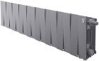 

Водяной радиатор отопления Royal Thermo PianoForte 200 /Silver Satin - 18 секций VDR (НС-1346028), Серебристый