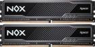 

Оперативная память Apacer DDR4 16GB (2x8GB) 2666MHz NOX (AH4U16G26C08YMBAA-2), Черный