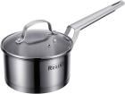Ковш индукционный Regent со стеклянной крышкой, 1.7 л, 16х85 см, inox Linea SIRENA, металлик (65-0116)