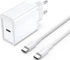 

Набор для зарядки Vention з/у 25W и кабель USB-C 3А, белый (FAHWF-EU)