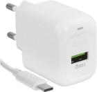 Зарядное устройство Hoco CS52A, 1USB 3.0A, 18W+QC3.0