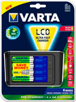 

Зарядное устройство VARTA LCD Fast Charger+4x 2400 mAh+12 V (57675101441)