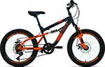 фото Велосипед altair mtb fs 20 disc (20'' 6 ск. рост 14'') 2020-2021 темно-серый/оранжевый rbkt1f106004