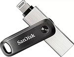 

Флеш-накопитель Sandisk iXpand Go 128ГБ (USB3.0 Lightning) SDIX60N-128G-GN6NE