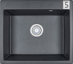 Кухонная мойка Weissgauff WG 6003, черный оникс (429375)
