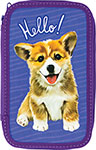 Пенал Пифагор ламинированный картон, ''Little Dog'', 19х11 см, 229214 пенал каркасный 1 секция 115х205х30 мм ламинированный картон трансформеры
