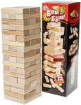 Игра настольная Десятое Королевство Башня Бам-бум неокрашенные деревянные блоки с заданиями 01741 конструктор десятое королевство 00847 для уроков труда 7 148 эл