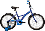 Велосипед Novatrack 20 STRIKE синий тормоз нож крылья корот защита А-тип без доп колес 203STRIKE.BL22 велосипед novatrack 16 strike синий тормоз нож 163strike bl22
