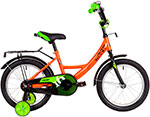 Велосипед Novatrack 16 VECTOR оранжевый тормоз нож крылья багажник полная защ.цепи 163VECTOR.OR22