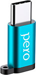 Адаптер Pero AD01 TYPE-C TO MICRO USB голубой адаптер pero ad01 type c to micro usb золотой