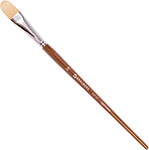 Кисть художественная профессиональная Brauberg ART CLASSIC №26 щетина, овальная, длинная ручка (200739) кисть синтетика белая 16 овальная живописные кисти 1b32w длинная ручка