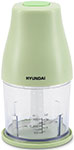 Измельчитель электрический Hyundai HYC-P3108, 0.8 л, черный/зеленый чайник электрический hyundai hyk g2807 1 8 л зеленый
