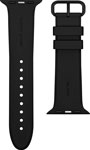 Ремешок для часов  Native Union Apple Watch 44 мм, черный тонкий кожаный ремешок для apple watch 42 44 45 мм igrape розовый
