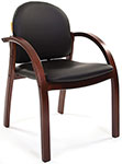 

Офисное кресло Chairman 659 PU 2001-12 черный матовый/тем.орех