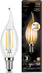 фото Лампа gauss led filament свеча на ветру e14 7w 550lm 2700k step dimmable 1/10/50 104801107-s