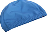 Шапочка для плавания Bradex текстильная покрытая ПУ, синяя SF 0367 шапочка для плавания взрослая onlytop мозаика тканевая обхват 54 60 см