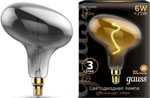 фото Лампа gauss led vintage filament flexible fd180 6w e27 220*280mm gray 2400k