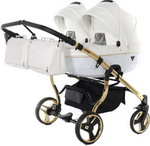 

Коляска Junama DIAMOND INDIVIDUAL DUO JDI-04 (белый/золотая рама)