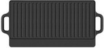 Противень-гриль двухсторонний из черного чугуна MAUNFELD MGT5023CD, 50.2х23.5 см