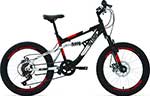 фото Велосипед altair mtb fs 20 disc (20'' 6 ск. рост 14'') 2020-2021 черный/красный rbkt1f106003