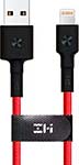 Кабель Zmi USB/Lightning MFi 100 см (AL803), красный сетевое зарядное устройство borofone ba49a usb 2 1 а кабель lightning 1 м белое