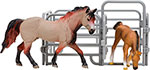 фото Набор фигурок животных masai mara mm204-004 серии ''мир лошадей''. американская лошадь и жеребенок