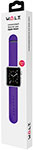 Силиконовый браслет W.O.L.T. для Apple Watch 38 мм, фиолетовый ремешок watch 42 44 45 49 mm силиконовый на магните светло фиолетовый